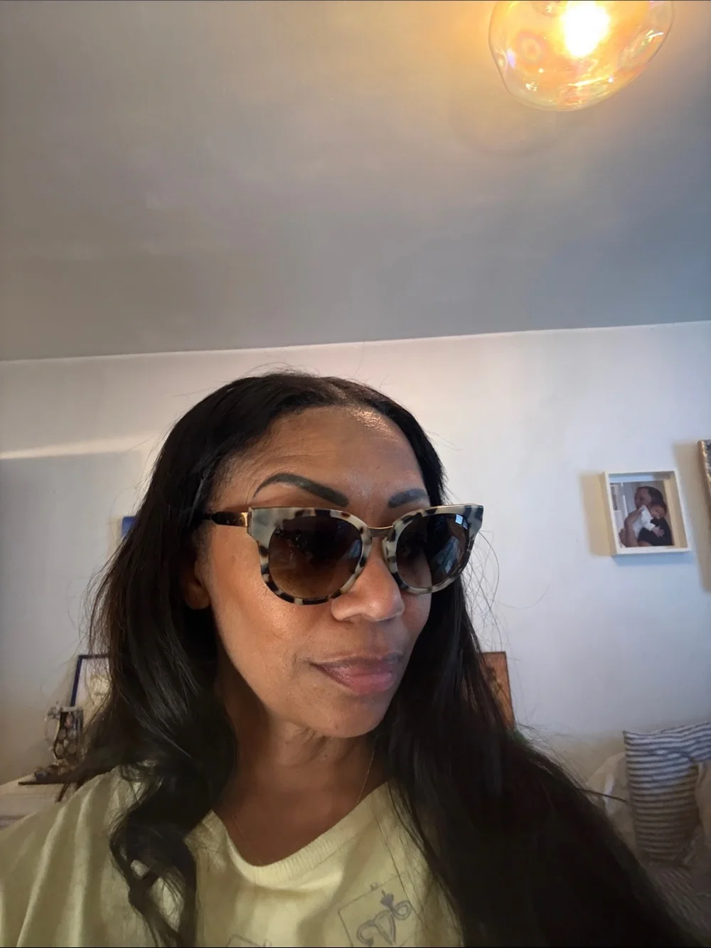 THIERRY LASRY Leopard Print Cat-Eye Sunglasses with Brown Lenses